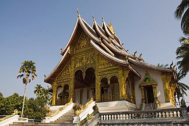 New Pavilion to house the Prabang standing Buddha statue, Royal Palace, Luang Prabang, Laos, Indochina, Southeast Asia, Asia