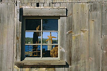 Close up of clam shack, Mystic Seaport Maritime Museum, Connecticut, USA