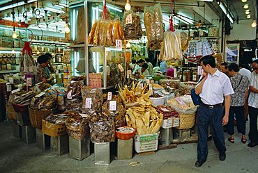 Dried food and spice shop, Kowloon, Hong Kong, China