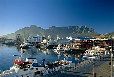 The V & A. waterfront and Table Mountain cape Town, Cape Province, South Africa