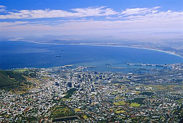 Cape Town viewed from Table Mountain, South Africa