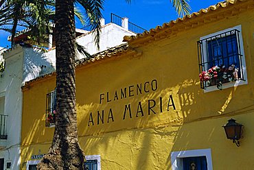 Flamenco bar, Marbella old town, Costa del Sol, Andalucia, Spain, Europe