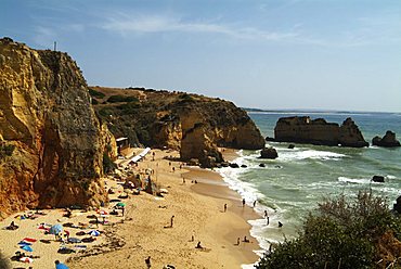 Praia da Dona Ana beach near Lagos, Western Algarve, Portugal, Europe