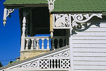 Cottage City, 19th c cottages, Oak Bluffs, Martha's Vineyard, Cape Cod, Massachusetts, USA