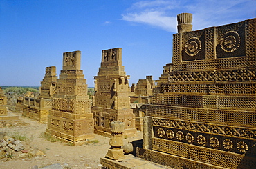 Chaukundi tombs, Thatta, Sind (Sindh), Pakistan, Asia