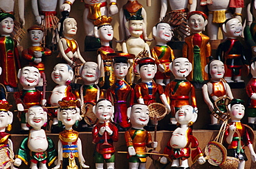 Wooden water puppets, North Vietnam, Vietnam, Indochina, Southeast Asia, Asia