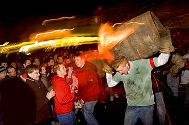 Rolling of the Tar Barrels, Ottery St. Mary, Devon, England, United Kingdom, Europe