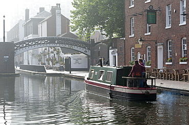 Gas Street Basin, Birmingham Canal Navigations (BCN), Birmingham, West Midlands, England, United Kingdom, Europe