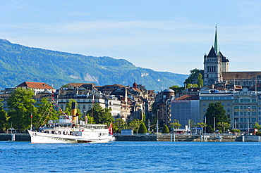 Steamboat, Lake Geneva, Geneva, Switzerland, Europe