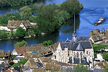 Petit Andely, Les Andelys and River Seine, Haute Normandie (Normandy), France, Europe