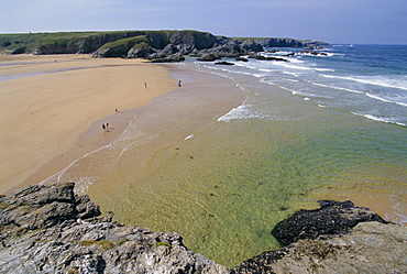 Donnant beach, Belle Ile en Mer island, Brittany, France, Europe