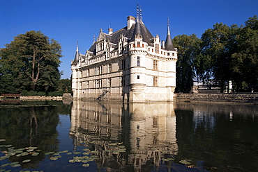 Chateau Azay le Rideau, UNESCO World Heritage Site, Indre-et-Loire, Loire Valley, Centre, France, Europe