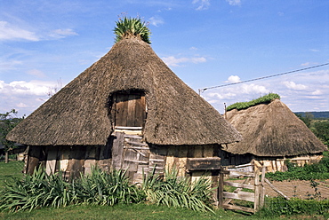 Ancient barns, Marais Vernier, Haute Normandie (Normandy), France, Europe