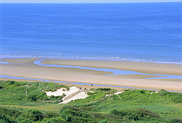 Omaha Beach (D-Day WWII), Colleville-sur-Mer, Calvados, Normandy, France