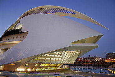 Palau de les Artes Reina Sofia (Queen Sofia Arts Palace), City of Arts and Sciences, Valencia, Spain, Europe