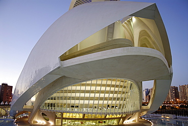 Palau de les Artes Reina Sofia (Queen Sofia Arts Museum), City of Arts and Sciences, Valencia, Spain, Europe