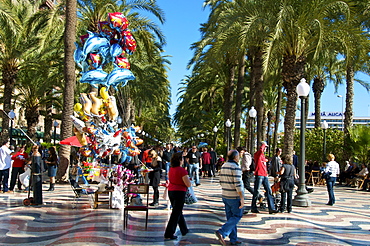 The Explanada promenade, Alicante, Valencia province, Spain, Europe