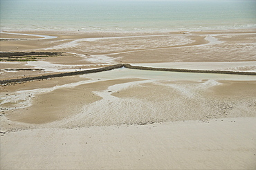 Beach at low tide, Granville, 50 Manche, Basse Normandie, France, Europe