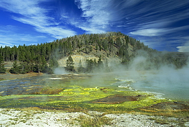 Midway Geyser Basin, Yellowstone National Park, UNESCO World Heritage Site, Wyoming, United States of America, North America