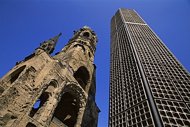 Kaiser Wilhelm Gedachtniskirche and new hexagonal Bell Tower, Berlin, Germany, Europe