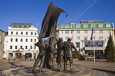 Liberation Monument, St. Helier, Jersey, Channel Islands, United Kingdom, Europe