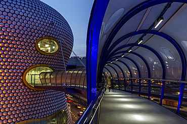 The passageway Selfridges at dusk Birmingham, West Midlands, England, United Kingdom, Europe