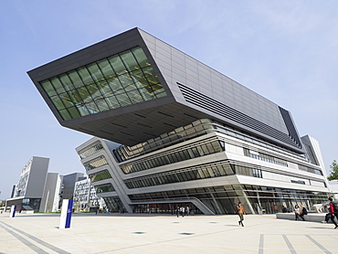 Library and Learning Centre, designed by Zaha Hadid,  University of Economics and Business, Vienna, Austria, Europe