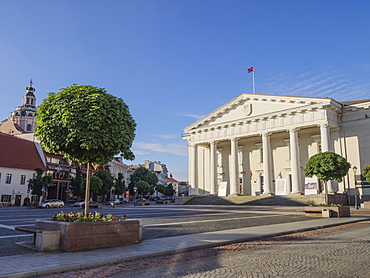 Town Hall and Square, Vilnius, Lithuania, Baltic States, Europe