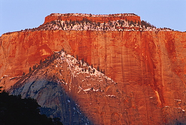 Sunrise, West Temple, Zion National Park, Utah, United States of America, North America