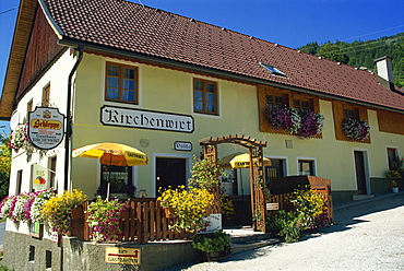 Restaurant, Boden Valley, Carinthia, Austria, Europe