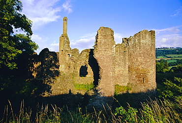 Ruined 13th century castle, Grosmont, Monmouthshire, Wales, UK, Europe