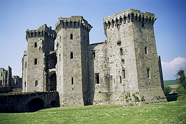 Raglan Castle, Monmouthshire, Wales, United Kingdom, Europe