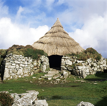 Chysauster Village, dating from circa 100 BC, Cornwall, England, United Kingdom, Europe