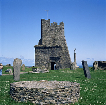 Aberystwyth Castle, Cardiganshire, Dyfed, Wales, United Kingdom, Europe