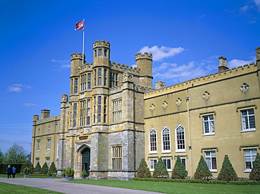 West front of Coughton Court, owned by National Trust, Coughton, Warwickshire, England, United Kingdom, Europe