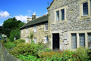 Plague cottages, Eyam, Derbyshire, England, United Kingdom, Europe