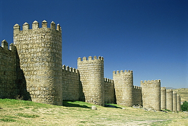 City walls, Avila, UNESCO World Heritage Site, Castile Leon, Spain, Europe