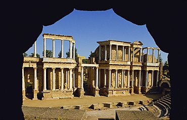 The Roman Arena at Merida, UNESCO World Heritage Site, in Extremadura, Spain, Europe