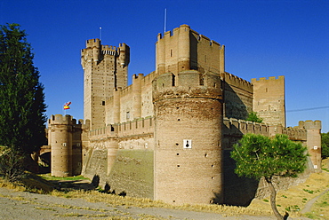 Exterior of Castle of La Mota, Medina del Campo, Castile Leon (Castilla Leon), Spain, Europe