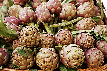 Artichokes in the market, Venice, Veneto, Italy, Europe