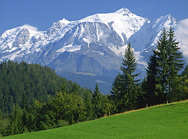 Mont Blanc, Haute Savoie (Savoy), Rhone Alpes, mountains of the French Alps, France, Europe