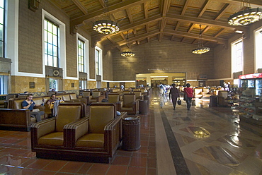 Union Station, railroad terminus, downtown, Los Angeles, California, United States of America, North America