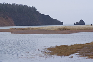 Bay of Fundy, site of the highest tides in the world, Nova Scotia, Canada, North America