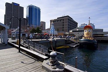 Harbour Walk, with Theodore the Tug, Halifax, Nova Scotia, Canada, North America