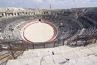 Roman arena, Nimes, Languedoc, France, Europe