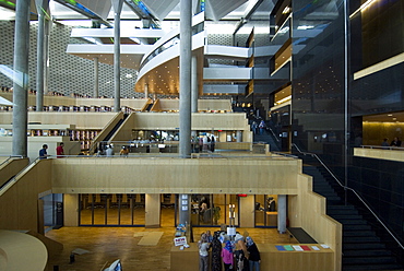 Bibliotheka Alexandrina, the new library in Alexandria, Egypt, North Africa, Africa