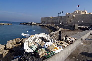 Fort and Harbour, Alexandria, Egypt, North Africa, Africa