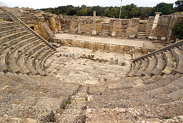 Odeon (small Greek theatre), Greek and Roman site of Cyrene, UNESCO World Heritage Site, Libya, North Africa, Africa