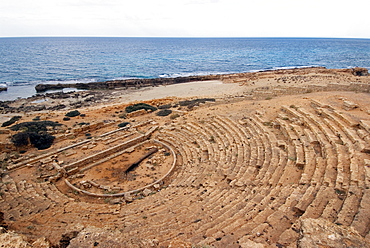 Theatre, Roman site of Apollonia, Libya, North Africa, Africa