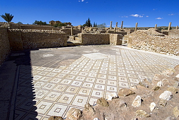 Large Baths, Roman ruin of Sbeitla, Tunisia, North Africa, Africa